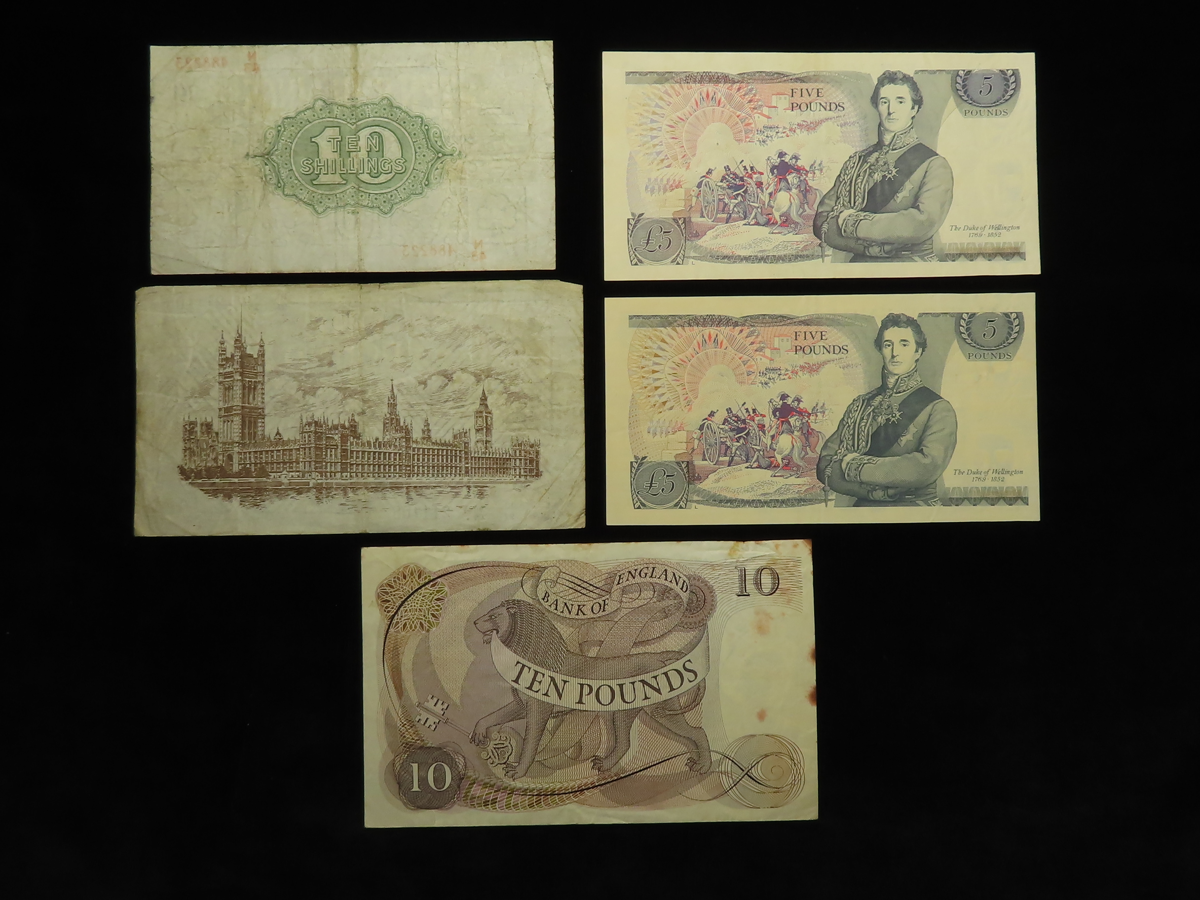 Bank of England & Treasury (13), including a Peppiatt and a Beale White 5 Pounds both with some - Image 2 of 6