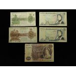 Bank of England & Treasury (13), including a Peppiatt and a Beale White 5 Pounds both with some