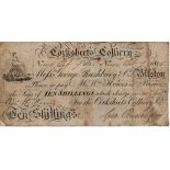 Corksheets Colliery near Bilston, 10 Shillings dated 1815 signed George Rushbury, serial No. 44 (