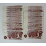 O' Brien, Hollom & Fforde 10 Shillings (54), a collection of series C Portrait notes, O'Brien (