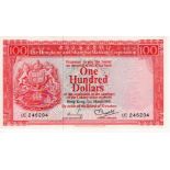 Hong Kong, the Hong Kong & Shanghai Banking Corporation 100 Dollars dated 31st March 1981, serial UC