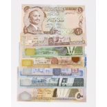 Jordan (7), a good collection of Uncirculated notes, 50 Dinars dated 2008, 20 Dinars dated 2009,