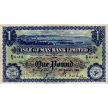 Isle of Man 1 Pound dated 5th January 1956, signed Cashin & Quirk, serial D/4 6810 (IMPM M283,