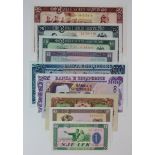 Albania (10), 500 Leke dated 1992, 100 Leke dated 1996, 10 Leke dated 1957, 100 Leke dated 1996, 1