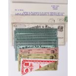 Canada & USA (12), numismatic items comprising K.W. Mutual Aid Association Time Certificates (8),