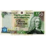 Scotland, Royal Bank of Scotland plc, 50 Pounds dated 14th September 2005, serial A/3 617900 (PMS