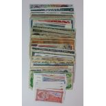 World (64), a collection of notes in mixed grades including Uncirculated