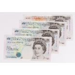 Kentfield & Lowther (4), a collection of SPECIAL PREFIX notes, Kentfield 10 Pounds issued 1993