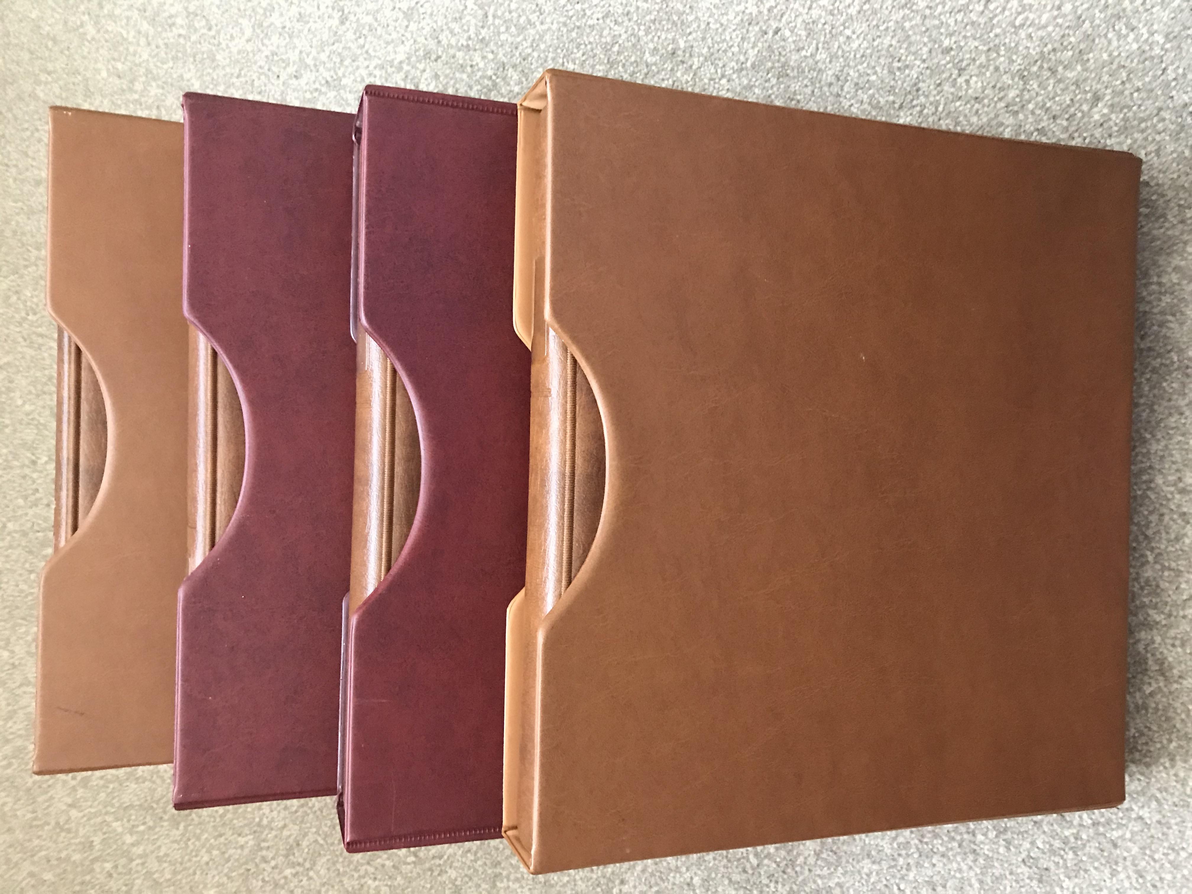 Banknote albums (4), top quality Lindner albums with slip cases, all with sleeves and dividers, - Image 2 of 2