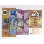 Australia (5), a small collection of high grade notes, most Uncirculated, 10 Dollars issued 1988