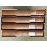 Banknote albums (4), top quality Lindner albums with slip cases, all with sleeves and dividers,