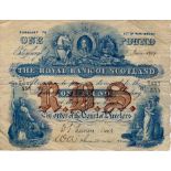 Scotland, Royal Bank of Scotland 1 Pound dated 29th June 1919, rare early date, signed D.S. Lunan