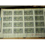 Scotland, Union Bank of Scotland 1 Pound, UNCUT SHEET of 16 progressive PROOFS of the 6th Issue 1949