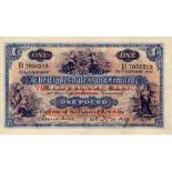 Scotland, Clydesdale Bank 1 Pound dated 25th February 1942, signed Andrew Mitchell & Robert Young,