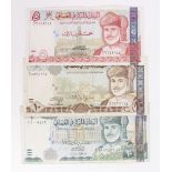 Oman (3), 20 Rials, 10 Rials & 5 Rials all dated 2000 (TBB B227 - B229, Pick39 - 41), the 10 and