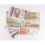 Bulgaria (27), a good assortment, dates ranging from 1916 to 1996, including 10000 & 5000 Leva