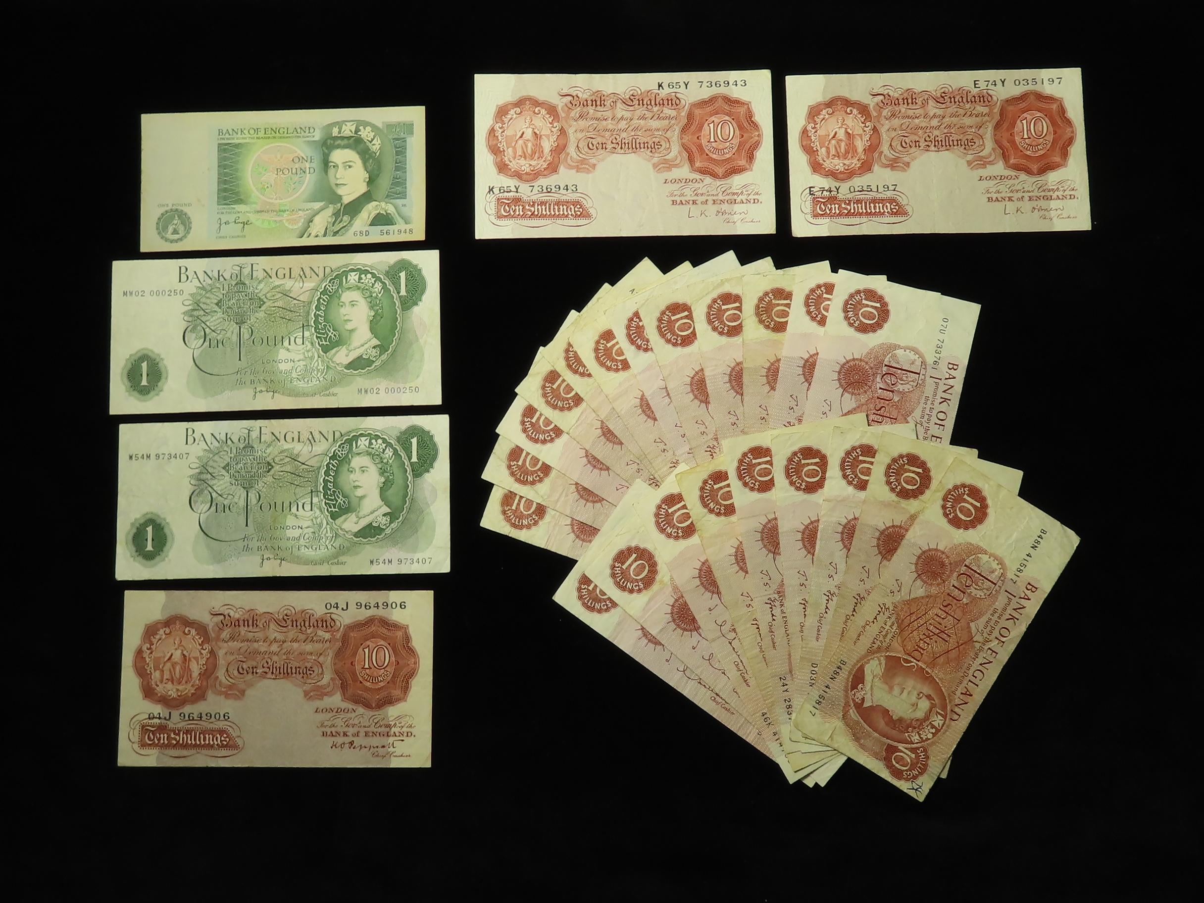 Bank of England & Treasury (52), a large collection including Beale White 5 Pounds, Bradbury 1 Pound - Image 6 of 9