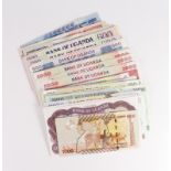 Uganda (63), a collection ranging from 5 Shillings to 20000 Shillings, date range 1966 to 2010,