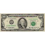 USA 100 Dollars dated 1993 serial K19179093A (Pick495) about EF