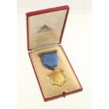 9ct gold Edinburgh and Leith and D.M.P.A. Medal dated 1936/37 made by Hamilton and Inches, marked