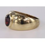 9ct hallmarked Gold Gems TV Mozambique Garnet Ring, gem weight 1.245ct size N weight 5.1g with COA