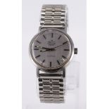 Gents stainless steel cased Zenith "AutoSport" automatic wristwatch, the silver dial with silvered