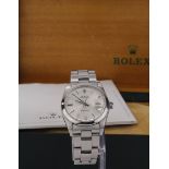 Rolex gents Oysterdate Precision wristwatch, dial with silver coloured sticks, on original bracelet,