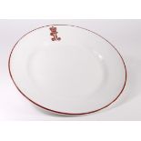 Russian interest. A dinner plate bearing Czar Paul of Russia's cipher, made by Kornilov Brothers,