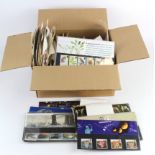 GB - Presentation Packs (approx 150) and FDC's (approx 140). Some foreign covers. Pres Packs from