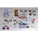 Military, Army & RAF, multi-signed commemorative envelopes, 8 to 14 names on each cover, inc. Bill