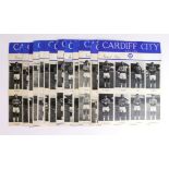 Cardiff City unusual collection of plastic prints approx 7"x5" each with Cardiff City AFC Ltd to top