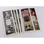 Football signatures Topical Times b&w cards c1937/38, both hand signed in ink, Mannion Matthews