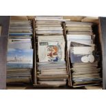 Banana box crammed with mixed older postcards. Heavy (Buyer collects)