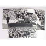 Cardiff City press photos black & white 12"x9" for match v Arsenal in FA Cup 4/1/1969, shows Don