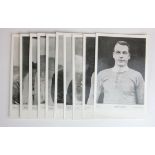 Cardiff City c1924/25 b&w postcard sized reprint photos from original set issued by Football Review.