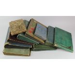 Accessories. Carton of Edwardian era postcard / photo albums, empty / unused (11 albums). Buyer