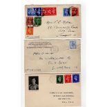 GB GVI first day cover group: 1937 definitives ½d, 1d, 2½d 10.05.37 unusually on king’s portrait