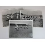 Cardiff City 4/4/1925 b&w press style photographs 8"x6", of Cardiff Training before FA Cup Final v