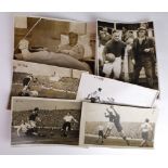 Cardiff City 1950/51 - 1951/52 range of original black & white press photos, mostly 8"x6" inc 50/