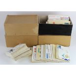 First Day Covers & PHQ cards & stamp related ephemera, housed in 4 shoeboxes (Buyer collects)