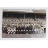 Cardiff City season 1964/65 black & white press photo 11"x7" of full Cardiff City playing staff,