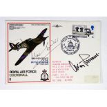 Battle of Britain, commemorative cover for 30th Anniversary 1970, signed by both Douglas Bader and