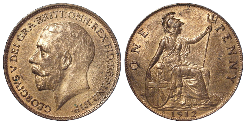 Penny 1912H GEF with much lustre