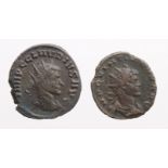 Claudius II Gothicus billon Antoninianus, Rome Mint 268-269 AD. Rev: Annona. Sear 11319, GVF/off-