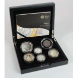 Royal Mint: 2011 The United Kingdom Silver Piedfort Set aFDC (some toning) cased with booklet and