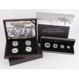 World Silver Proof boxed issues (4) Australia four-coin set 2016, Jersey six-coin set 2015 "The