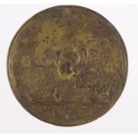 British / Prussian Commemorative Medal, brass d.47.5mm: Frederic the Great, Battle of Rosbach