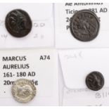 Ancient Greek & Roman (4): Two bronze coins of Cilicia 22mm and 14mm, porous aVF and slightly