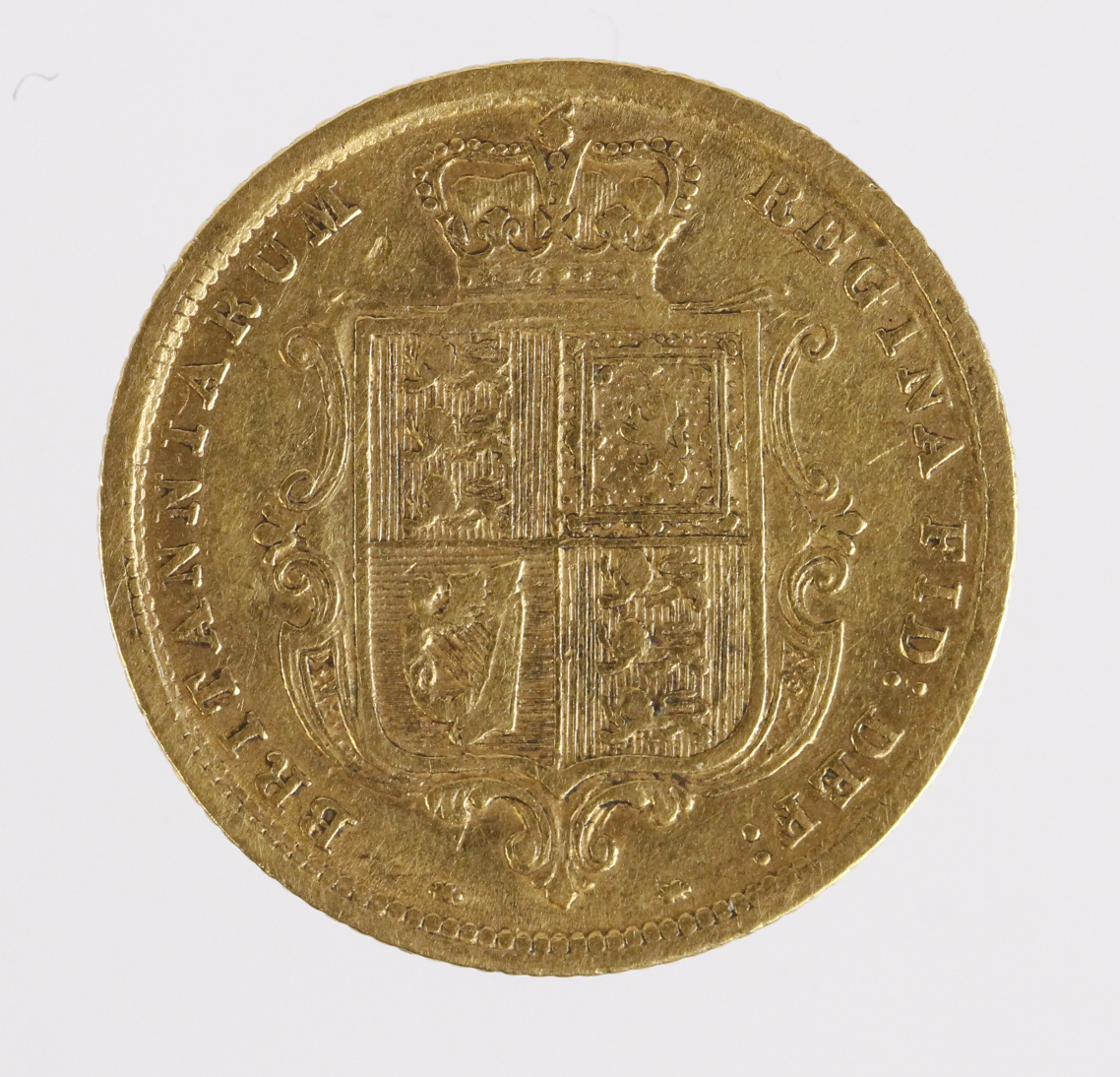 Half Sovereign 1884 GF light scratch obv - Image 2 of 2