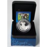 Australia $8 2015 (5oz silver proof). The high relief concaved issue. Proof FDC boxed as issued